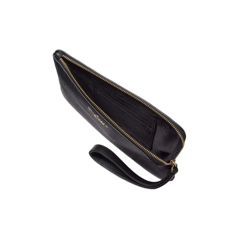 Kate Spade Leila Leather Clutch Medium Size Women's Black-2