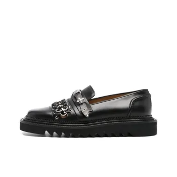TOGA VIRILIS Stud embellished Leather Loafers