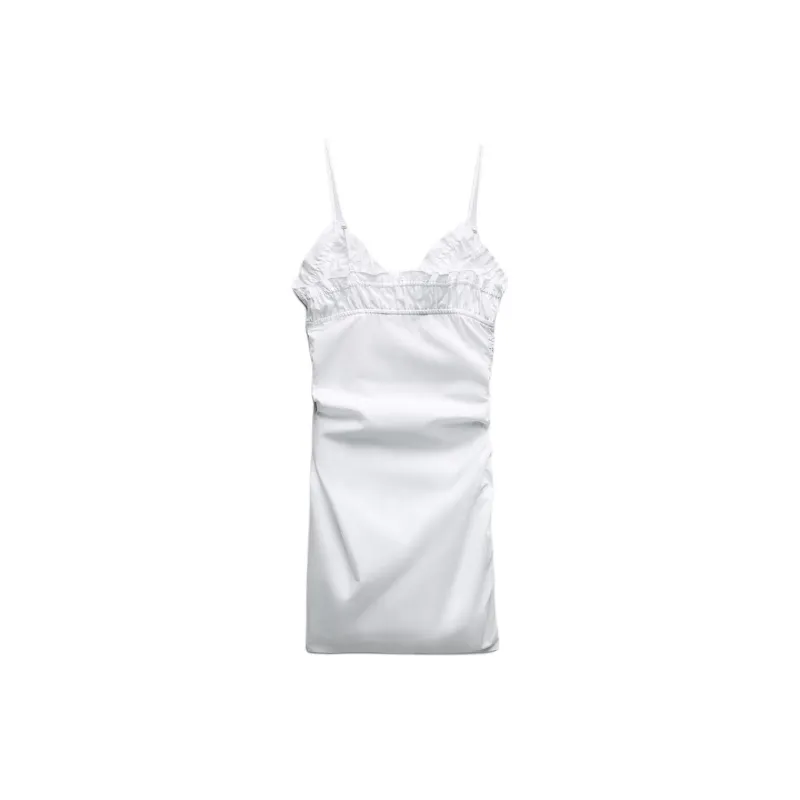 ZARA Slip Dresses Women's White-1