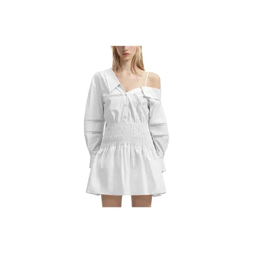 Self-portrait Long-Sleeved Dresses Women's White