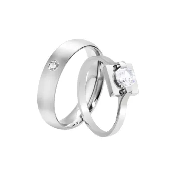 Cooraree Titanium Steel Rings Unisex