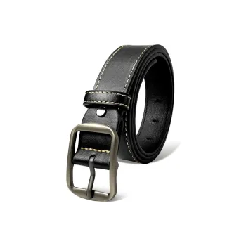 LUCKY LION Business Casual Pin Buckle Leather Belts Unisex