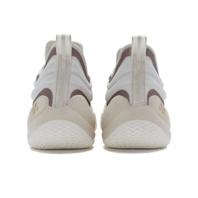 XTEP Cushioning Anti Slip And Wear Resistant High Top Basketball Shoes Men's White Gold-4