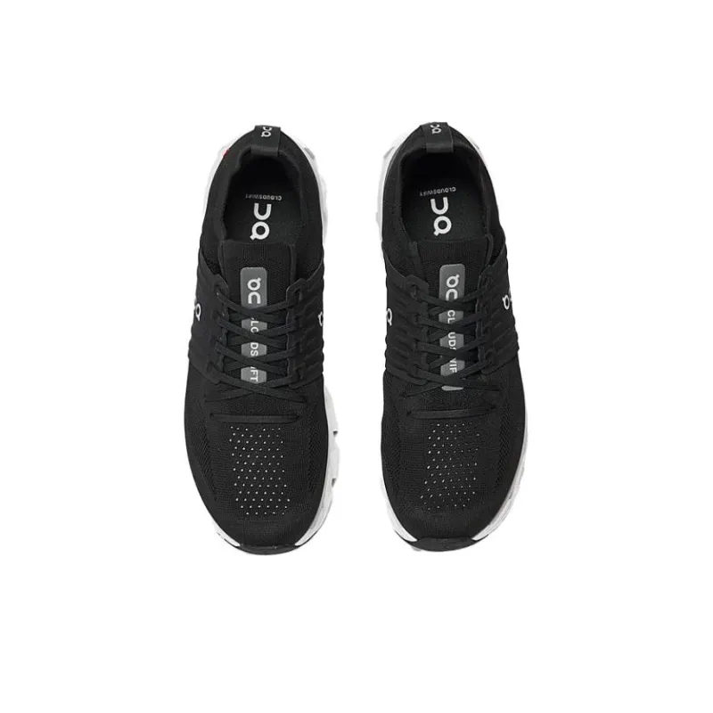 On Cloudswift Anti-Slip Wear-Resistant Low-Top Running Shoes Men's Black-2