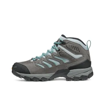 SCARPA Moraine Mid Gtx Wmn Cushioning, Wear Resistant Mid Top Hiking Shoes Women's Gray Blue