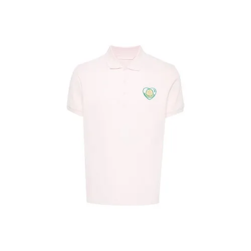 Moncler Polo Shirts Men Pink