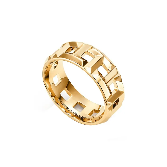 TIFFANY & CO. T 18K Gold Rings Unisex-1