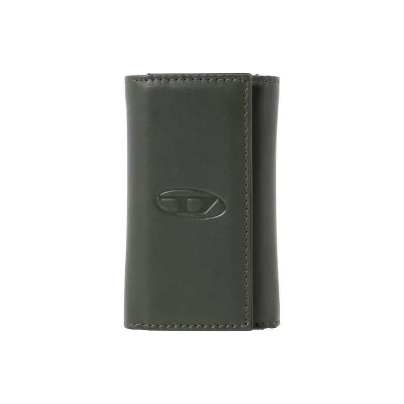 DIESEL Cow Leather Key Pouch Trumpets Men's Jasper-0