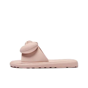 Guci Tianlun Rubber Sole Slide Slippers Women's Pink, Ecru