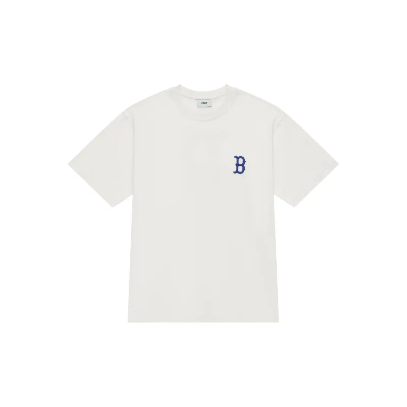 MLB MONOGRAM Reading Collection SS24 T-Shirt Unisex Cream-1