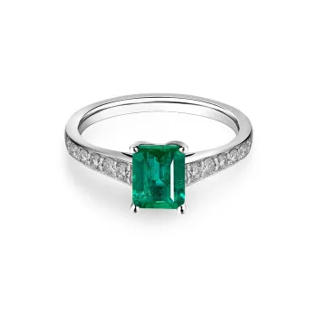 MOZART 18K Gold Diamond Colorful Gem Rings Women's