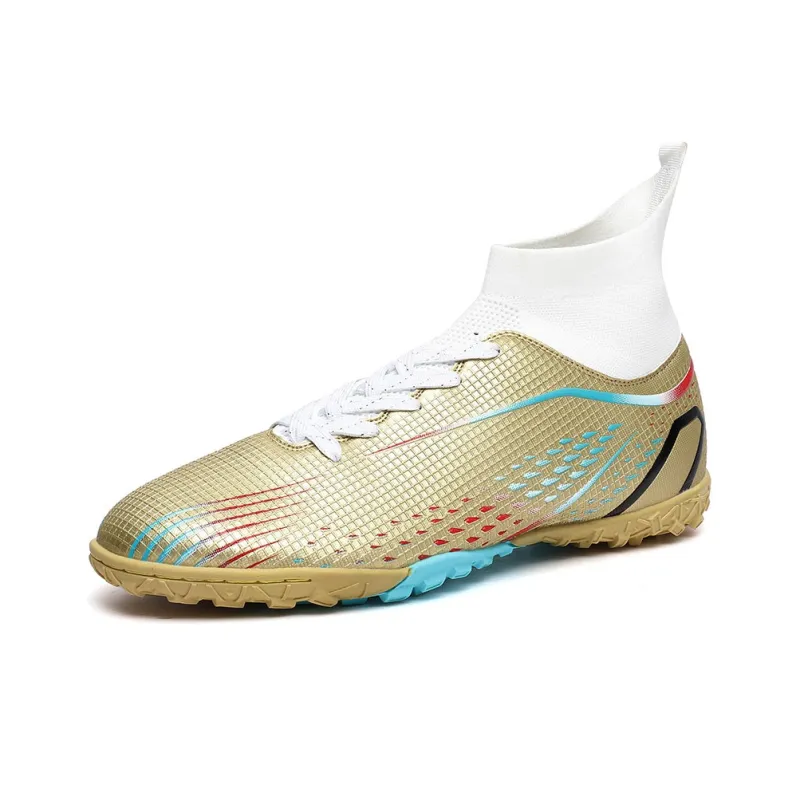 GERTOP Cushioning Anti-Slip Wear-Resistant Breathable Balance Lightweight Soccer Shoes Unisex-37
