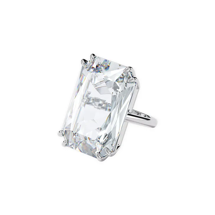 Swarovski Rhodium-Plated Rings Women's-0