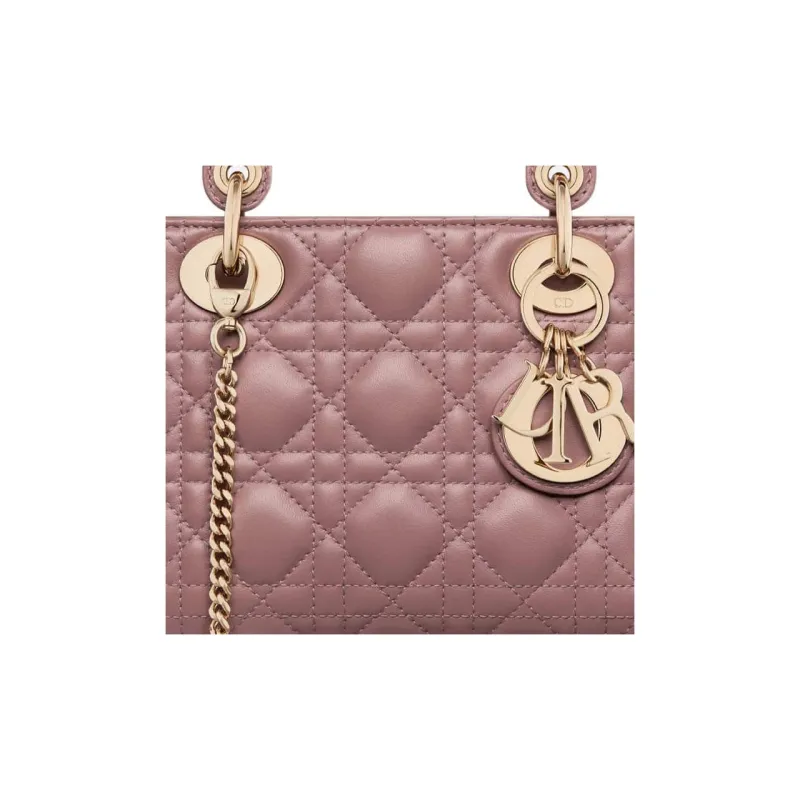 DIOR Lady Dior Sheepskin Daisie Bag Shoulder Bag Crossbody Bag Handbag Mini Women's Pink Peony-4