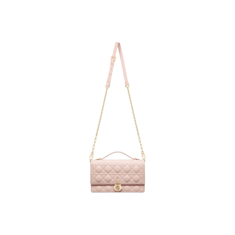 DIOR Sheepskin Shoulder Bag, Crossbody Bag, Handbag Women's Rouge Pink-2