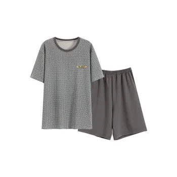 Nodos Shield Pajama Set Men's Silver Gray