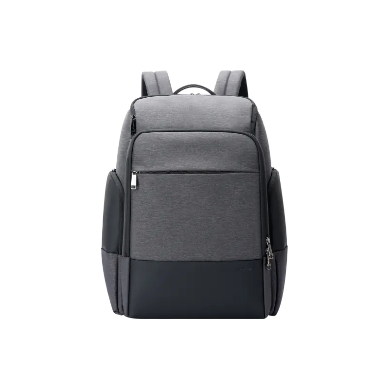 BOPAI Fabric Travel Essentials Backpack Men's Black/Gray-1