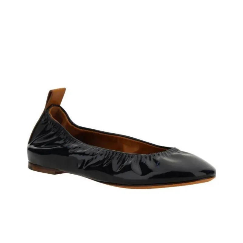 Lanvin Patent Leather Ballerina Shoes-2