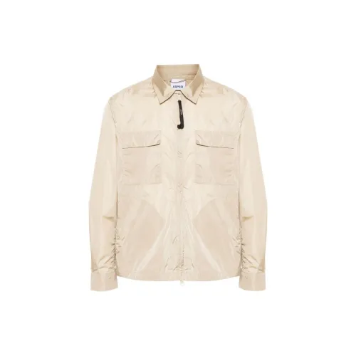 ASPESI Logo-print Lightweight Shirt Jacket