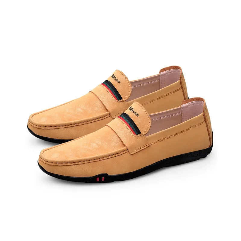 Wen Nai Casual Shoes Men's Yellow-3