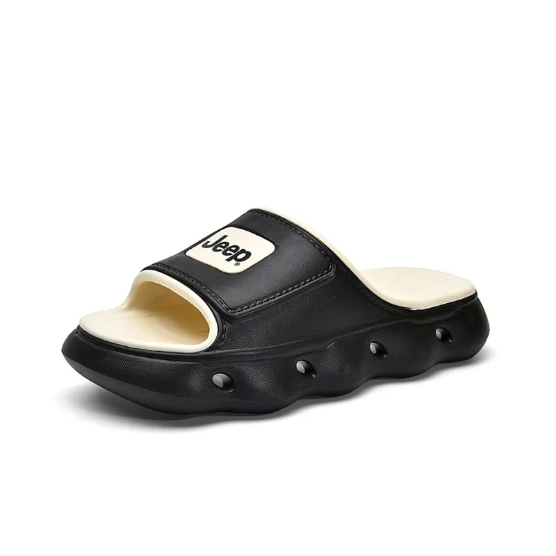 Jeep Quick Dry Slide Slippers Unisex Black-1
