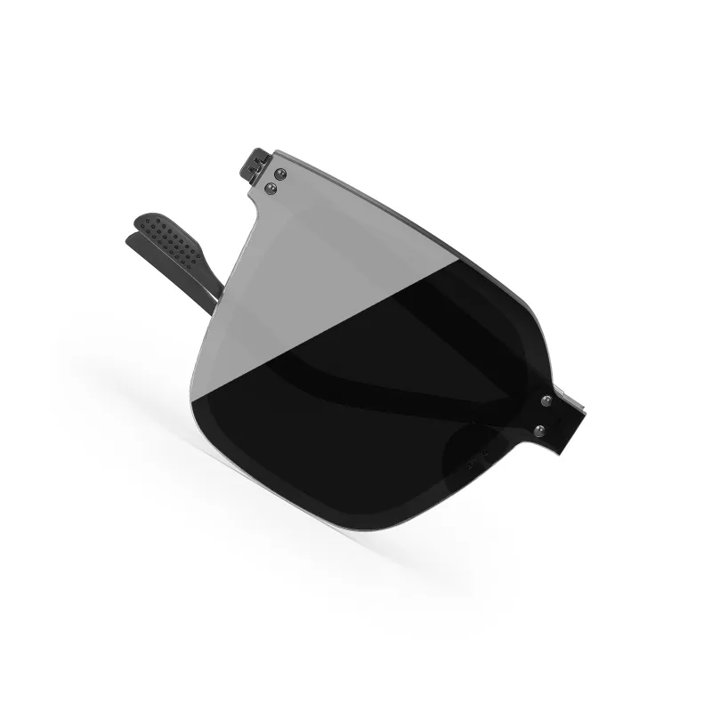 PULAIS Square Sunglasses Unisex Black-0