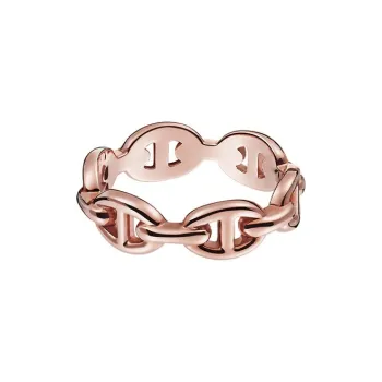 HERMES 18K Rose Gold Rings Unisex