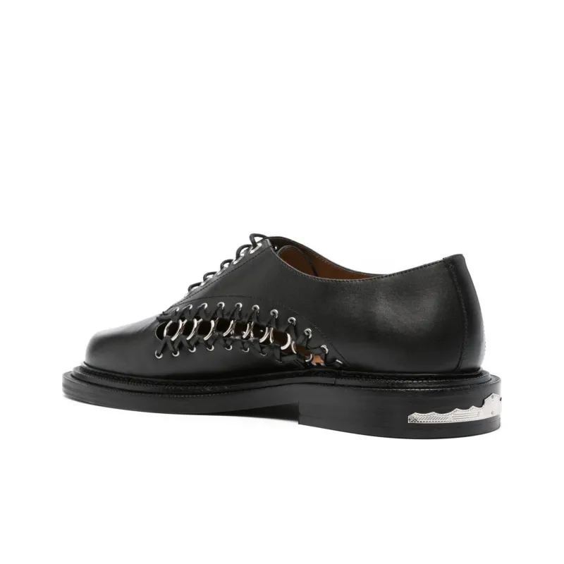 TOGA VIRILIS Ring-embellished Oxford Shoes-3