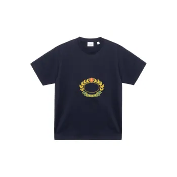 Burberry Oak Leaf Crest Cotton Oversized T Shirt