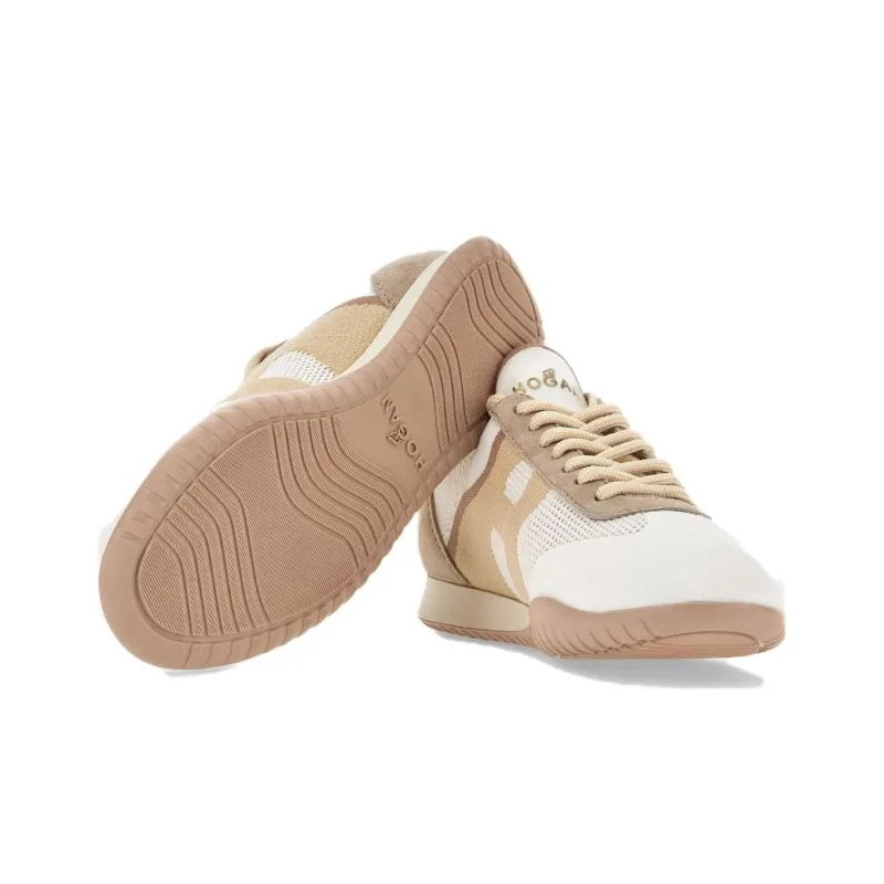 HOGAN Mesh-panelled Logo-print Sneakers-4