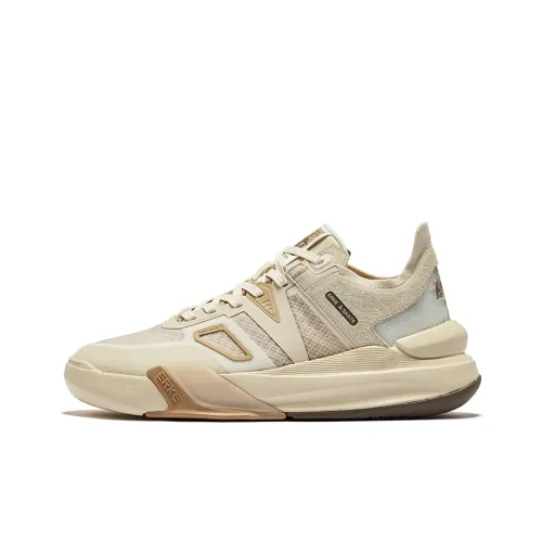 Erke Snapdragon Brave Durable Breathable Low Top Skateboard Shoes Men's Microcrystal White Khaki