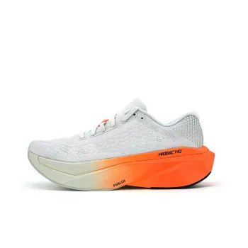 Miob&cyio Cushioning Breathable Rebound Low Top Running Shoes Unisex White Orange