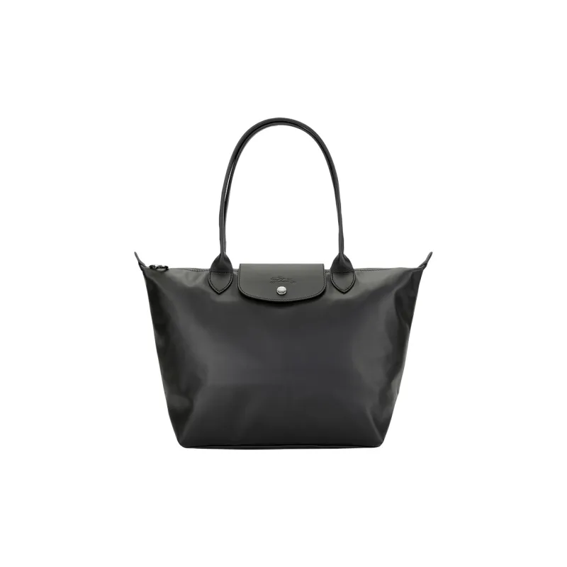 LONGCHAMP Le Pliage Xtra Cow Leather One Shoulder Handbags Medium Size Women's Black-0