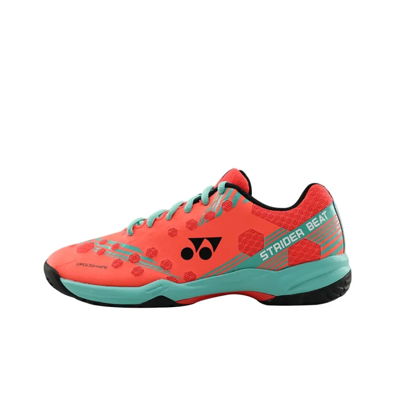 YONEX Cushioning, Slip Resistant, Abrasion Resistant, Breathable, Coverage, Support Low Top Badminton Shoes Women's Red-0