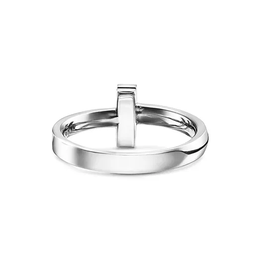 TIFFANY & CO. 18K White Gold Rings Unisex Silver-1