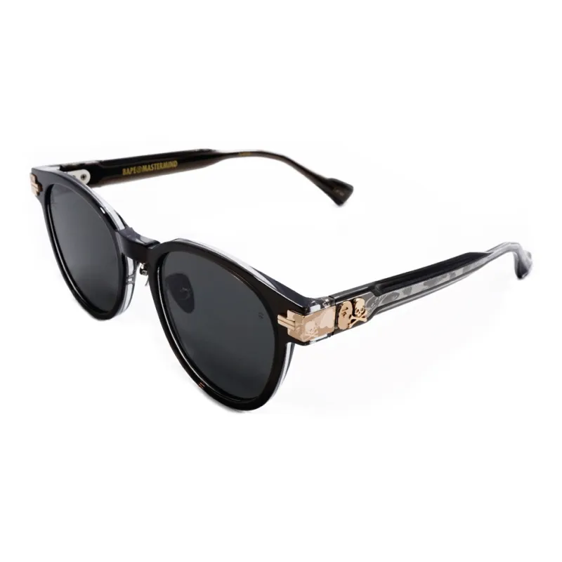 A BATHING APE Titanium Alloy Oval Sunglasses Unisex-0