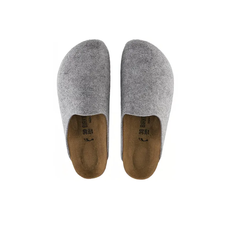 Birkenstock Amsterdam Version Light Grey Slippers Women's-4