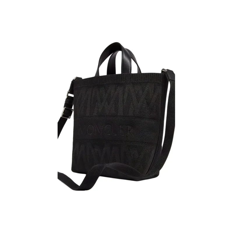 Moncler Logo Embroidered Knit Tote Bag-1