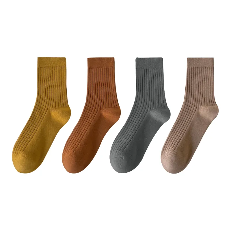 XXLLG Mid Calf Socks Women's 4 Pack-10