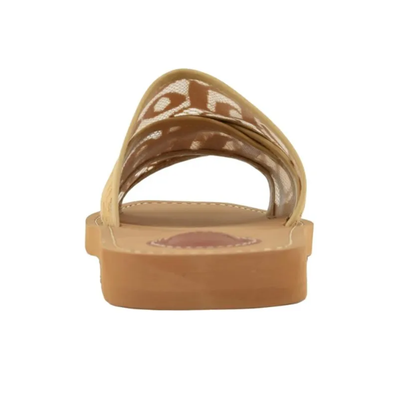 Chloé Woody Slide Slippers Women's Beige-4