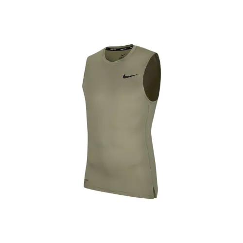 Nike Tank Tops Men Gray Green