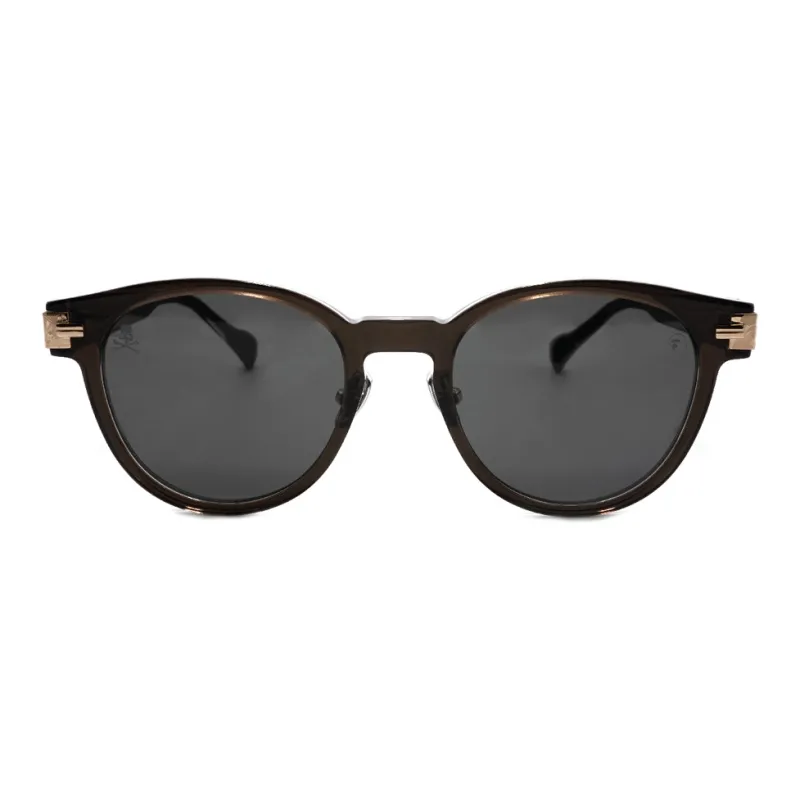 A BATHING APE Titanium Alloy Oval Sunglasses Unisex-1