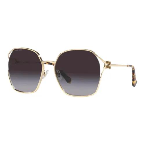miu lige miu lige Irregular Shape Sunglasses Women's Tortoiseshell