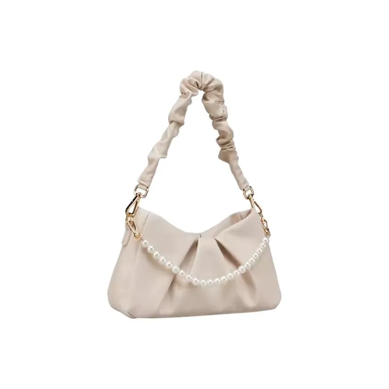 YEARCON Synthetic Leather Portable Crossbody Bag, Shoulder Bag Women's Ecru-3