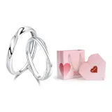 Mobius Couple Rings+Valentine's Day Box