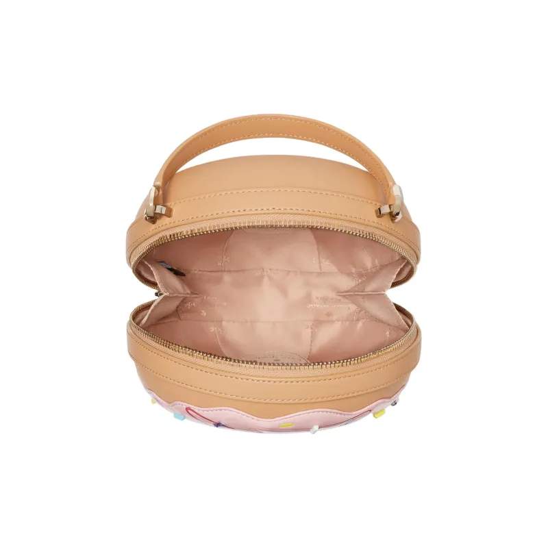 Kate Spade Smooth Leather Small Round Bag, Handbag, Shoulder Bag, Crossbody Bag Women's Multicolor-3