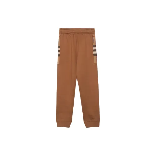 Burberry Knitted Sweatpants Men Deep Birch Woody Brown