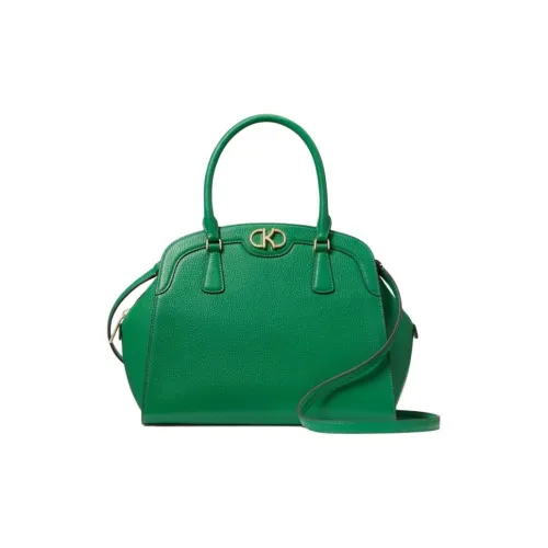 Kate Spade Litchi Grain Leather Handbag Shoulder Bag Crossbody Bag Large Size Women's Green