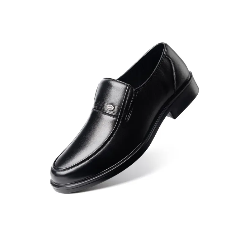 AOKANG Men's Shoes Dress Shoes Men's Black Brown-0