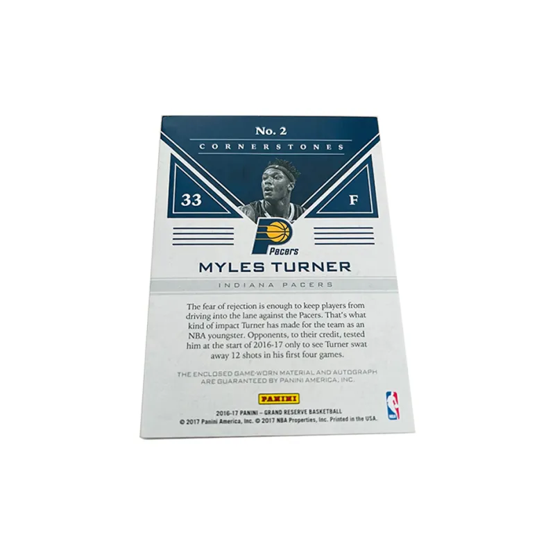 PANINI Myles Turner Star Card Quality Universal Sports Cards 1 Pc-1